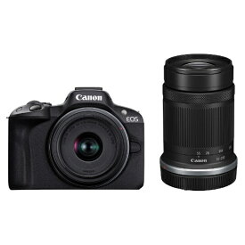 【エントリーで最大全額ポイント還元｜12/11まで】 CANON｜キヤノン EOS R50・ダブルズームキット ミラーレス一眼カメラ ブラック [ズームレンズ+ズームレンズ]