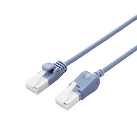 ELECOM｜エレコム LANケーブル 縦スイング式 ブルー LD-GPATSV/BU100 [10m /カテゴリー6A /スリム]