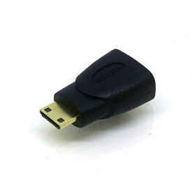 変換名人 HDMI変換アダプタ [miniHDMI オス→メス HDMI] ブラック HD8869 [HDMI⇔miniHDMI /スタンダードタイプ]