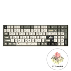 iQunix｜アイキューニックス ゲーミングキーボード F97(TTC Golden Pink軸・英語配列) Hitchhiker iq-f97-hitchhiker-ttc-golden-pink [有線・ワイヤレス /Bluetooth・USB]