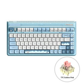 iQunix｜アイキューニックス ゲーミングキーボード OG80(TTC Golden Pink軸・英語配列) Wintertide iq-og80-wintertide-ttc-golden-pink [有線・ワイヤレス /USB]