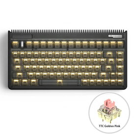 iQunix｜アイキューニックス ゲーミングキーボード OG80 RGB(TTC Golden Pink軸・英語配列) Dark Side (RS Version) iq-og80-dark-side-rs-rgb-ttc-golden-pink [有線・ワイヤレス /USB]