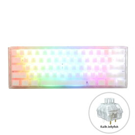 DUCKY｜ダッキー ゲーミングキーボード One 3 Mini 60% Aura Edition(Kailh BOX Jellyfish軸・英語配列) オーラホワイト dk-one3-aura-white-kjy [有線 /USB]