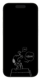 グルマンディーズ｜gourmandise iPhone 14 Pro ピーナッツ ガラススクリーンプロテクター ドッグハウス SNG-747B