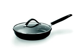 Barazzoni｜バラゾーニ 耐熱ガラス蓋付 フライパン（20cm） 33-CARATI ブラック 85510602097-GL [IH対応]