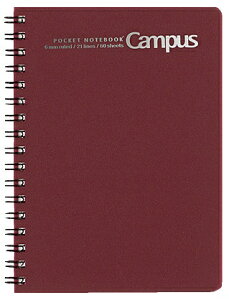 KOKUYO�b�R�N�� Campus(�L�����p�X) �|�P�b�g�m�[�g(�c�C�������O�Ƃ�) �� 411R [A6 /6mm(B�r) /���r��]