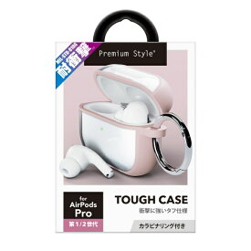 PGA｜ピージーエー AirPods Pro(第2/1世代)用　タフケース Premium Style ピンク PG-APP2HB03PK