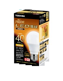 東芝｜TOSHIBA 高演色タイプLED電球 LDA4L-D-G/S40V1 [E26 /一般電球形 /40W相当 /電球色 /1個 /全方向タイプ]