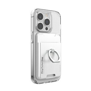 UNIQbj[N iRing Pocket MAG Pearl White UMS-IR03PKMGPW