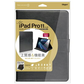 ナカバヤシ｜Nakabayashi 11インチ iPad Pro（第4/3/2世代）用 PUレザージャケット ブラック TBC-IPP2208BK