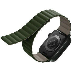 KENZAN｜ケンザン REVIX REVERSIBLE MAGNETIC STRAP Apple Watch 45/44/42mm UNIQ（ユニーク） PINE（GREEN/TAUPE） UNIQ-45MM-REVGRNTPE