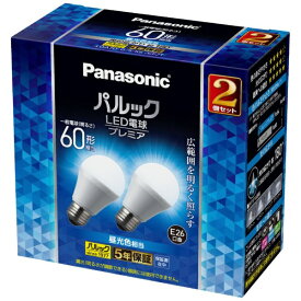 Panasonic｜パナソニック LED電球 パルックプレミア LDA7DGSK6CF2T [E26 /一般電球形 /60W相当 /昼光色 /2個 /広配光タイプ]