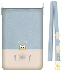 �i�`�������f�U�C���bNATURAL design �V�����_�[�X�g���b�v�t�X�}�z�|�[�` sakana to neko Blue SP-DISH01