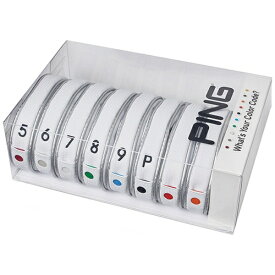 ピン｜PING アイアン用 ヘッドカバー COLOR CODE IRON COVER SET カラーコードアイアンカバー 8個セット(ホワイト)HC-C191