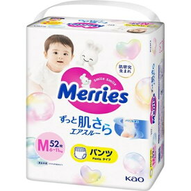 花王｜Kao Merries（メリーズ）ずっと肌さらエアスルー パンツ Mサイズ（6-11kg）52枚入