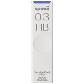 三菱鉛筆｜MITSUBISHI PENCIL シャープ替芯ユニ 0.3　HB 1P ULS03251PHB