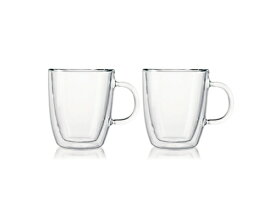 【エントリーで最大2万ポイント当たる｜3/25まで】 ボダム｜bodum ビストロダブルウォールマグ 300ml 2個セット クリア 10604-10