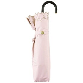 ワールドパーティー｜WPC. 日傘 折りたたみ傘 遮光フレームスタースカラップ刺繍 ミニ ピンク 801-5470 [晴雨兼用傘 /50cm]