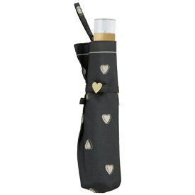 ワールドパーティー｜WPC. 雨傘 折りたたみ傘 チャーミーハート ミニ チャコール 7712-012-002 [晴雨兼用傘 /50cm]