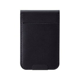 ELECOM｜エレコム スマホ スタンド MAGKEEP カードポケット フリーアングルスタンド ブラック AMS-BPDSFBK