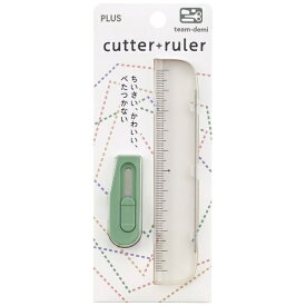 PLUS｜プラス チームデミ　カッター＋ルーラー　わかば TD-001CR