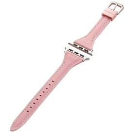 ELECOM｜エレコム Apple Watch用ハイブリッドレザースリムバンド（41/40/38mm） ダスティピンク AW-41BDLHVJPN