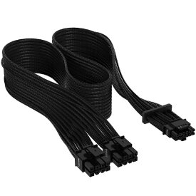 CORSAIR｜コルセア 12VHPWRスリーブケーブル PCIe 5.0 12VHPWR PSU Individually Sleeved Cable Black ブラック CP-8920331