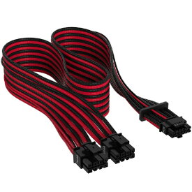 CORSAIR｜コルセア 12VHPWRスリーブケーブル PCIe 5.0 12VHPWR PSU Individually Sleeved Cable Black/Red ブラック/レッド CP-8920334