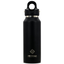 REVOMAX｜レボマックス 炭酸対応真空断熱ボトル 12ozスリム ［355ml/ワンタッチ］ オニキスブラック DWF-12419S-JP-V3 [炭酸対応]