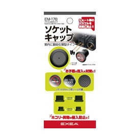 星光産業｜seikosangyo 車内用品　EXEA(エクセア)　電源ソケット　ソケットUSBキャップ（ソケットキャプ用シール付属） EM-178