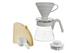 ハリオ｜HARIO V60コーヒーサーバー02セット ペールグレー VCSD-02-PGR