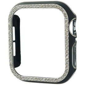 GAACAL｜ガーカル Apple Watch Series 1-3 42mm スワロフスキーフレーム ブラックシルバー W00065BKS3