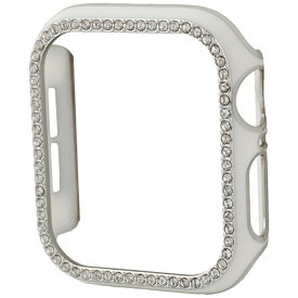 GAACAL｜ガーカル Apple Watch Series 4-6/SE1-2 40mm スワロフスキーフレーム ホワイトシルバー W00065WS2