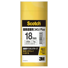 3Mジャパン｜スリーエムジャパン マスキングテープ #243J 筒 18mmX18m 7P