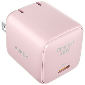 AUKEY｜オーキー ACアダプター Type-C 30W PD対応 ピンク PA-B1L-PK [1ポート /USB Power Delivery対応 /GaN(窒化ガリウム) 採用]