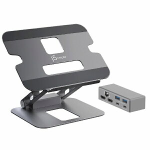 j5 create�b�W�F�C�t�@�C�u�N���G�C�g �mUSB-C �I�X�����X HDMIx2 / LAN / USB-Ax2 / USB-C] USB PD�Ή� 100W �h�b�L���O�X�e�[�V���� / �m�[�g�p�\�R���X�^���h �X�y�[�X�O���[ JTS427 [USB Power Delivery�Ή�]
