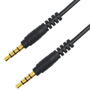 GROOVY�b�O���[�r�[ �I�[�f�B�I�P�[�u�� [4�ɃX�e���I��3.5mm �� 4�ɃX�e���I��3.5mm] �u���b�N GR-4AS50 [5.0m]