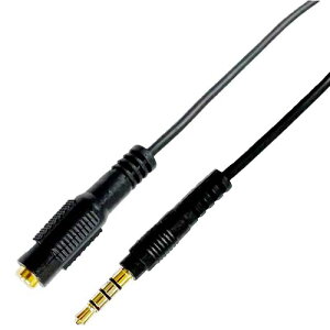 GROOVY�b�O���[�r�[ �I�[�f�B�I�����P�[�u�� [4�ɃX�e���I��3.5mm �I�X�����X 4�ɃX�e���I��3.5mm] �u���b�N GR-4AEX50 [5.0m]