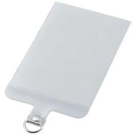 ELECOM｜エレコム スマホ ストラップホールシート Sサイズ ケーブル穴用 1口タイプ 1枚入り カードスリーブタイプ マットクリア P-STHD1CASCR