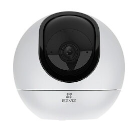 EZVIZ｜イージービズ 屋内用 見守り 防犯カメラ ネットワークカメラ パンチルトタイプ 2K+高画質 有線LAN/WIFI対応 DC5v給電式 CS-C6 [有線・無線 /暗視対応]