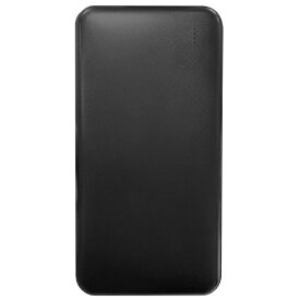 LAZOS｜ラソス モバイルバッテリー PD対応 10000mAh 付属ケーブル:Type-C to C ブラック L-10M-B2 [USB Power Delivery・Quick Charge対応 /4ポート]