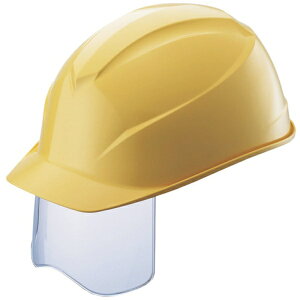 谷沢製作所|TANIZAWA SEISAKUSHO エアライトS搭載ヘルメット(アメリカンタイプ・溝付・シールド付) クリーム 0123J-SH-C3-J