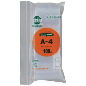 生産日本社｜SEISANNIPPONSHA セイニチ　「ユニパック」　A−4　70×50×0．04　100枚入 A-4-100