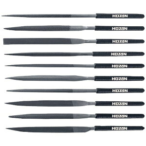 ホーザン|HOZAN HOZAN 精密ヤスリセット10本組 K-215