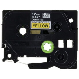 brother｜ブラザー ブラザー　HGEテープ　黒字／黄地／12mm HGE-631V