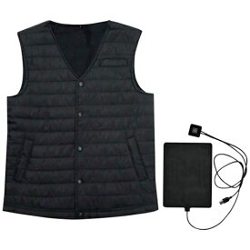 室谷｜MUROTANI 室谷　MX1642　中綿ヒーターベスト　ブラック　L MX1642-BK/L