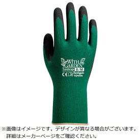 東和コーポレーション｜TOWA CORPORATION トワロン　ニトリル背抜き手袋　WITHGARDENランドスケープ　フォレストグリーン　8／M フォレストグリーン/ブラック W597-M