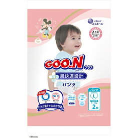 大王製紙｜Daio Paper GOO.N（グーン）プラス 肌快適設計 パンツタイプ Lサイズ（9-14kg）2枚入