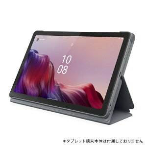 LENOVO�b���m�{�W���p�� Tab M9�p �t�H���I�P�[�X�ƃt�B���� �O���[ ZG38C04873