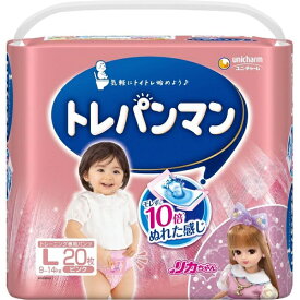 ユニチャーム｜unicharm トレパンマン Lサイズ（9-14Kg）20枚 ピンク